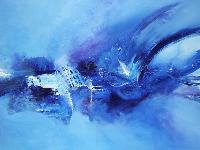 15:40 1060 -Blauw-  (acryl op canvas) 60x180 cm
